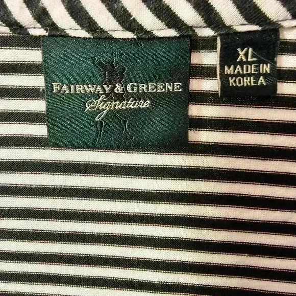 Fairway & Greene Polo Navy Blue White XL - Picture 3 of 6